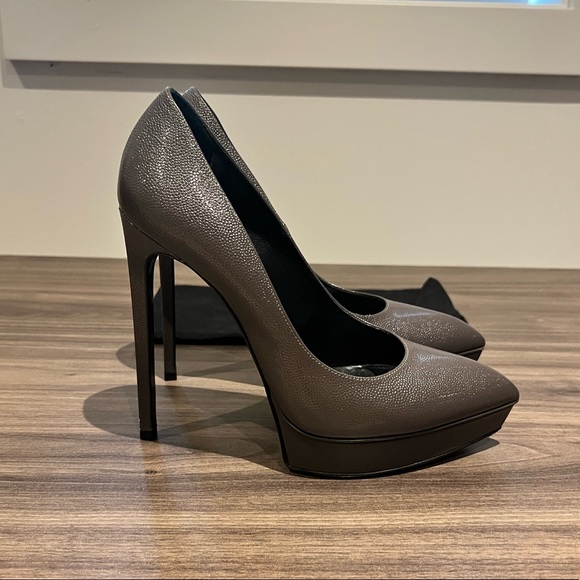 Saint Laurent Janis Platform Pumps - Picture 3 of 5